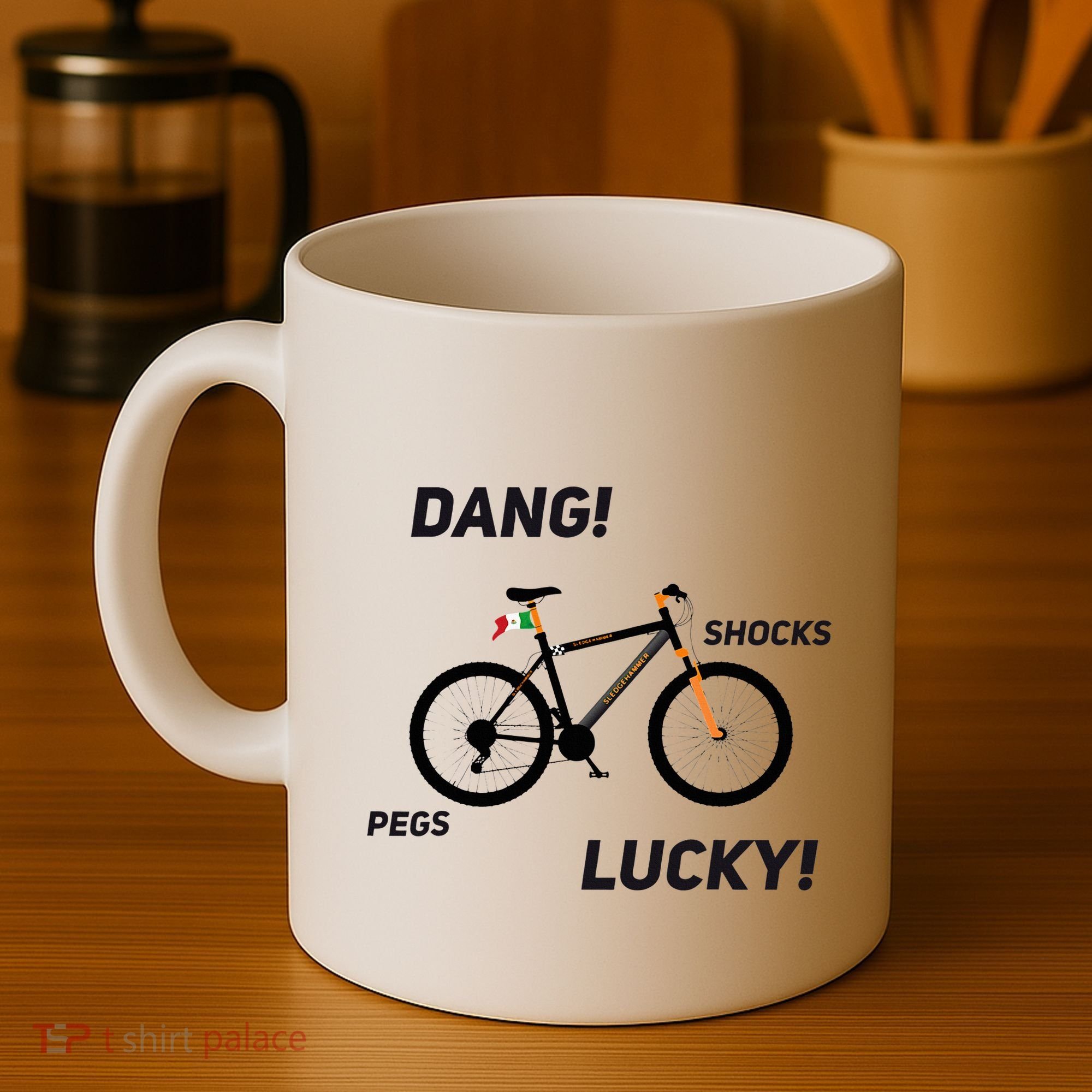 ItS A Sledgehammer Dang! Shocks Pegs Lucky! Coffee Mug