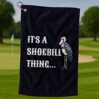 ItS A Shoebill Thing African Birds Lover Golf Towel thumb 1