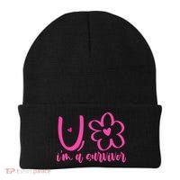 Im A Survivor Breast Cancer Awareness Month Beanie thumb 0