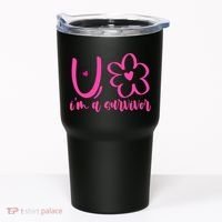 Im A Survivor Breast Cancer Awareness Month Tumbler thumb 0