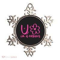 Im A Survivor Breast Cancer Awareness Month Ornament thumb 0