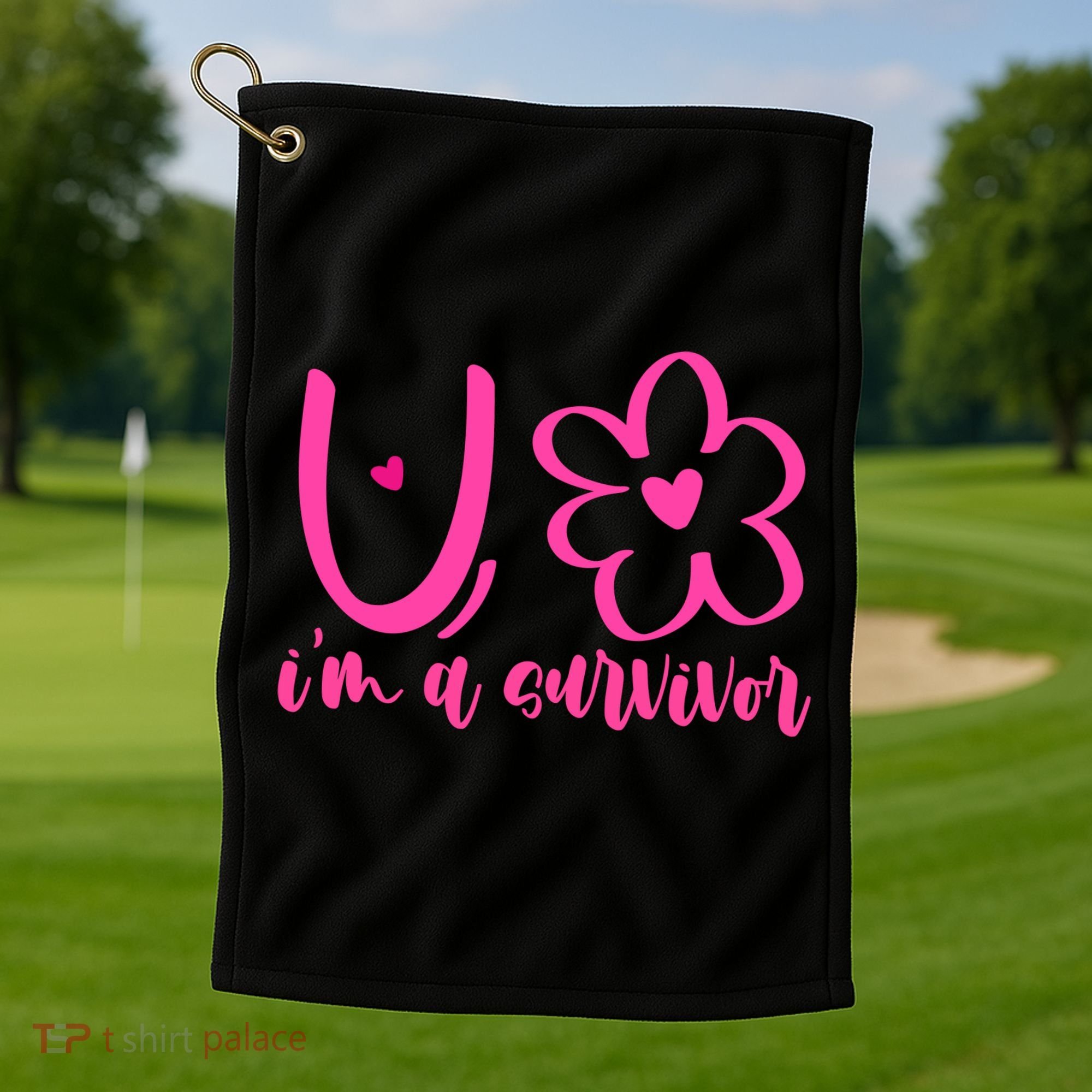Im A Survivor Breast Cancer Awareness Month Golf Towel