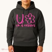Im A Survivor Breast Cancer Awareness Month Hoodie thumb 2