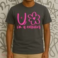 Im A Survivor Breast Cancer Awareness Month T-Shirt thumb 3