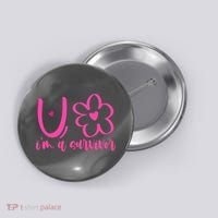 Im A Survivor Breast Cancer Awareness Month Button thumb 0