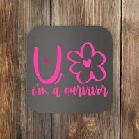 Im A Survivor Breast Cancer Awareness Month Coaster thumb 0