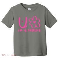 Im A Survivor Breast Cancer Awareness Month Toddler T-Shirt thumb 0