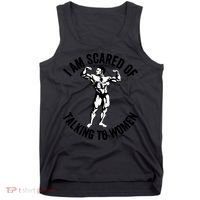 I Am Scared Of Talking To Women Tank Top thumb 0