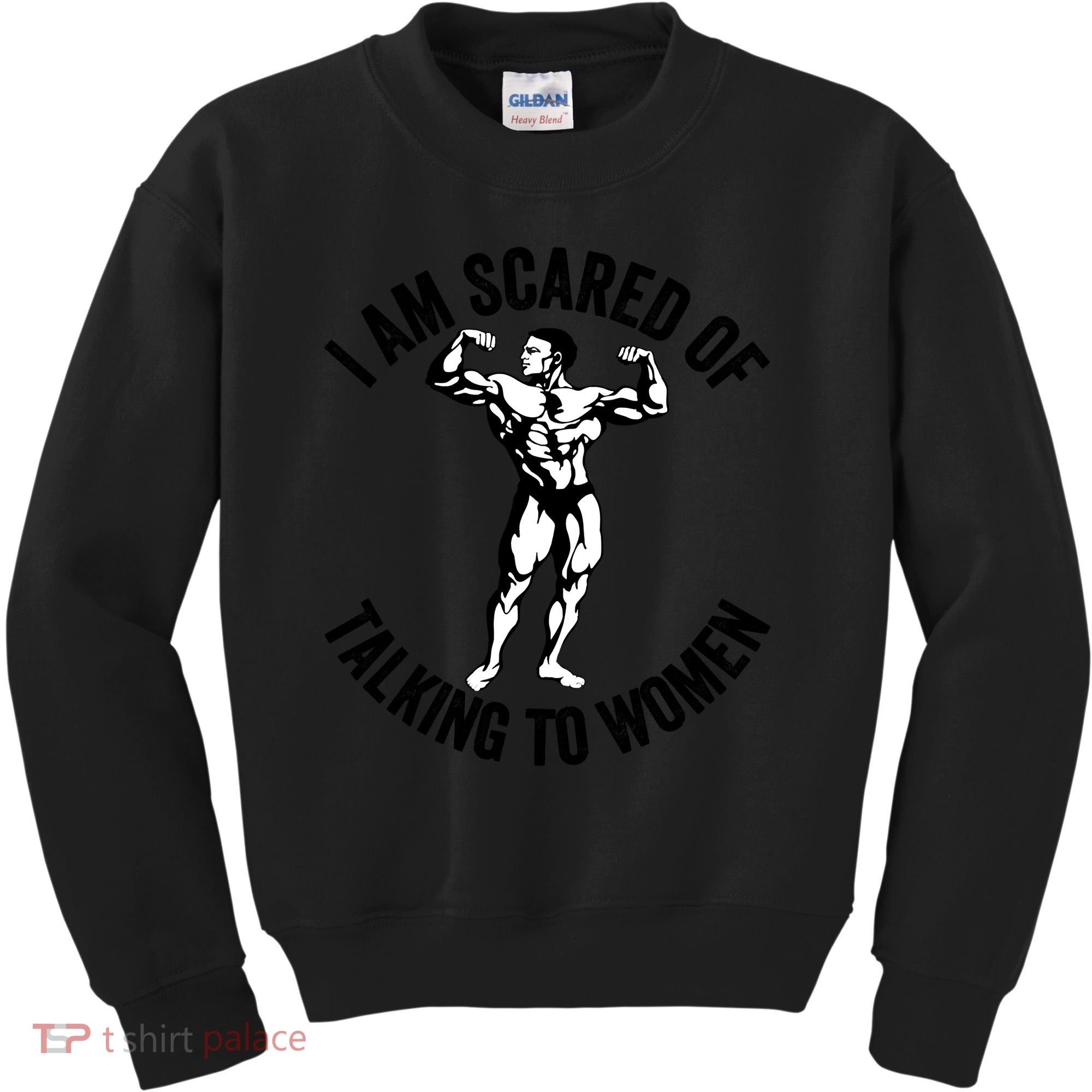 I Am Scared Of Talking To Women Kids Sweatshirt