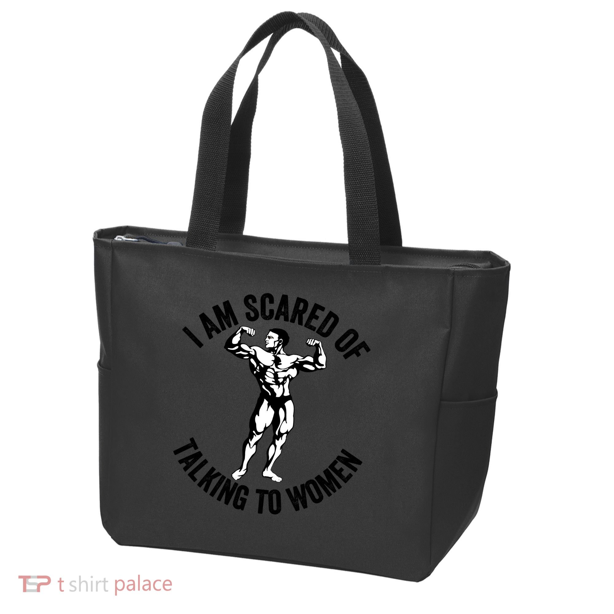 I Am Scared Of Talking To Women Tote Bag