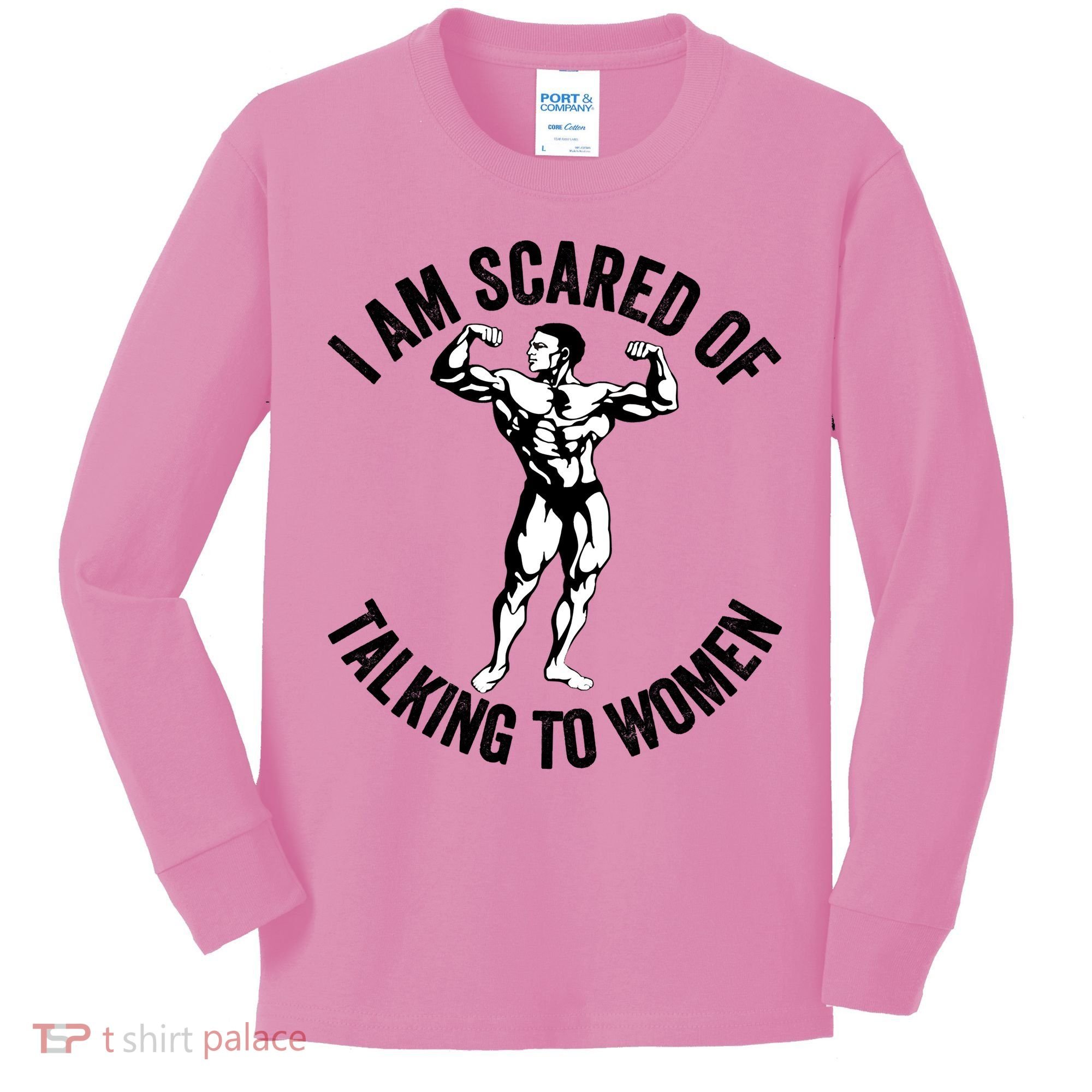 I Am Scared Of Talking To Women Kids Long Sleeve Shirt