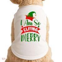 I Am So Elfing Merry Funny Christmas Elf Doggie Tank thumb 0