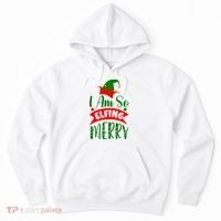 I Am So Elfing Merry Funny Christmas Elf Hoodie thumb 0