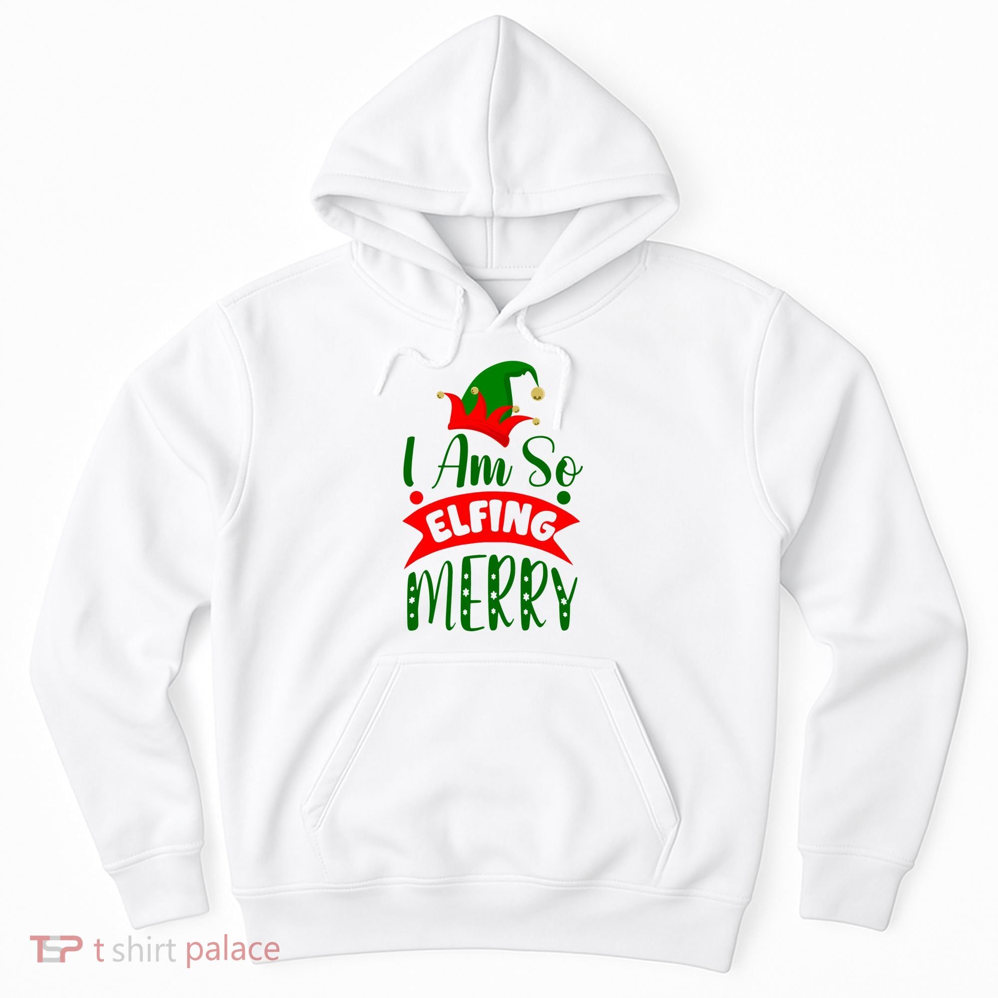 I Am So Elfing Merry Funny Christmas Elf Hoodie
