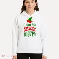 I Am So Elfing Merry Funny Christmas Elf Hoodie thumb 5