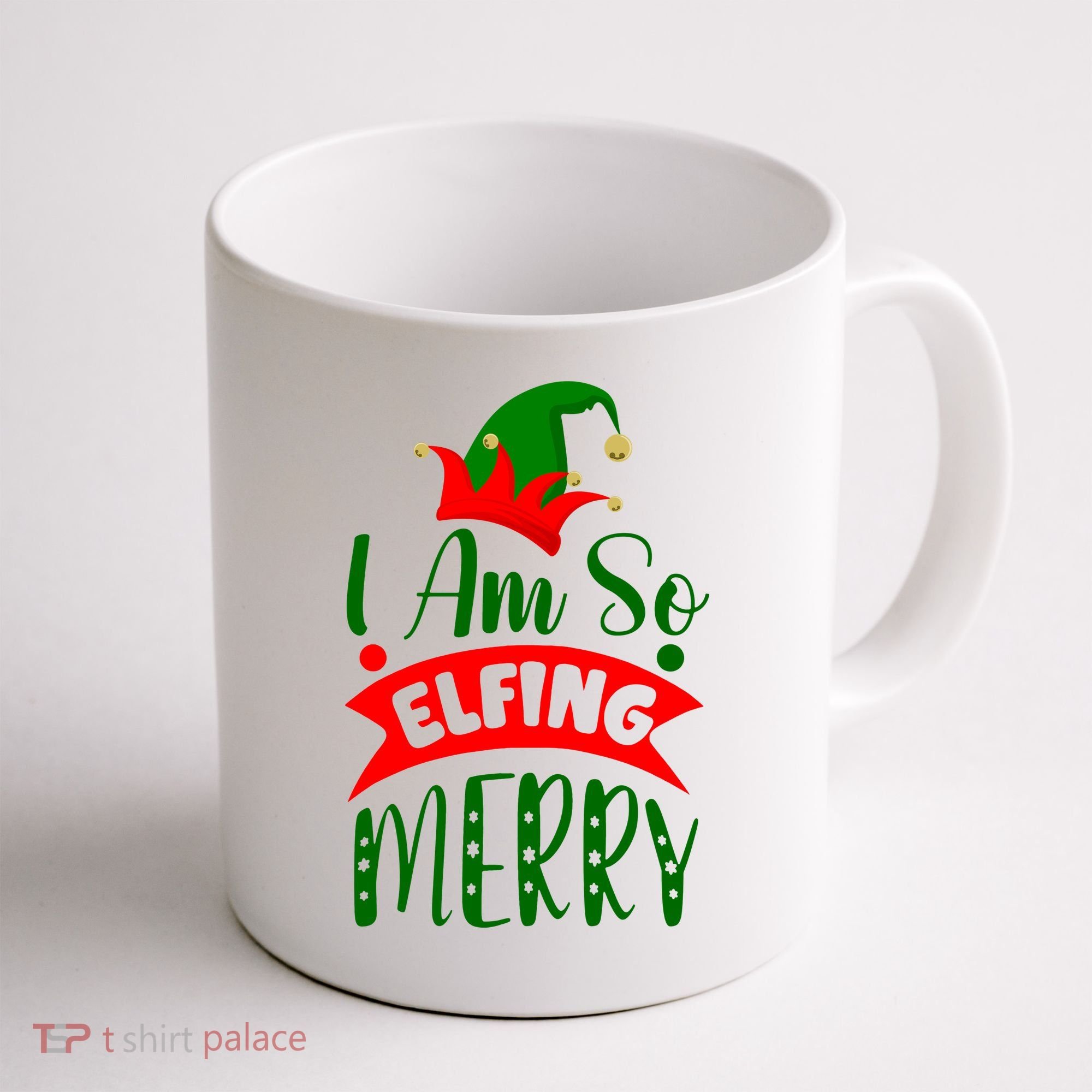 I Am So Elfing Merry Funny Christmas Elf Coffee Mug