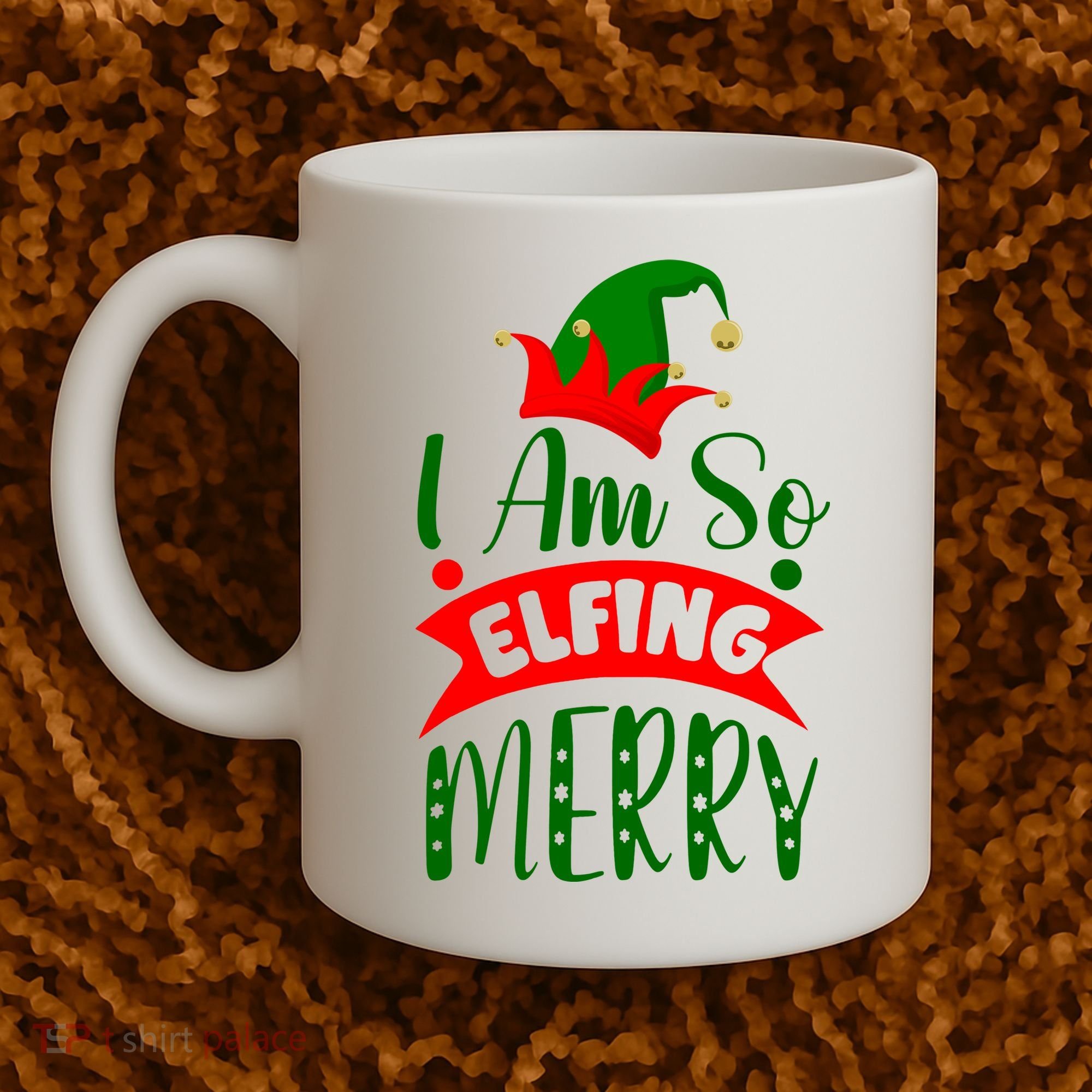 I Am So Elfing Merry Funny Christmas Elf Coffee Mug