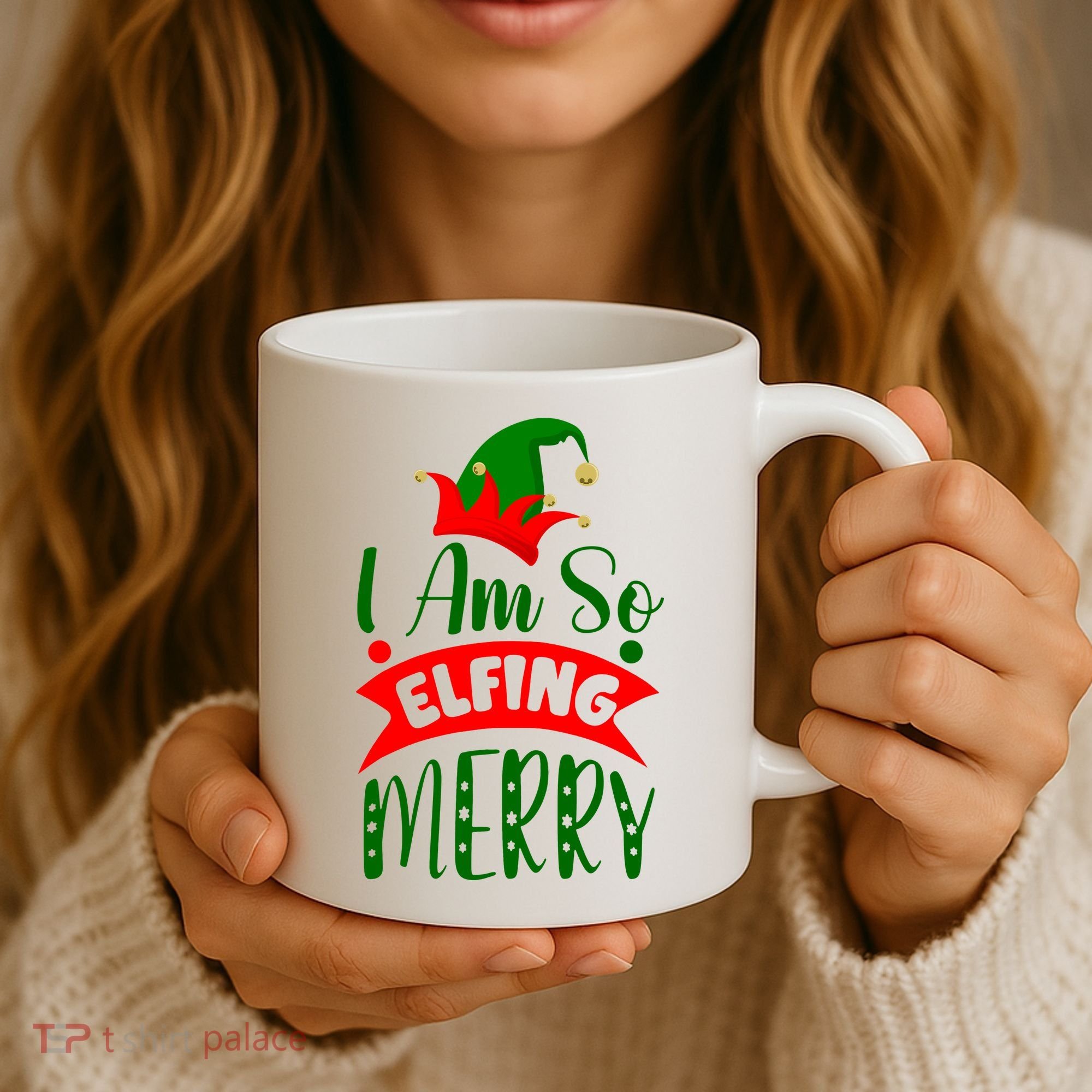 I Am So Elfing Merry Funny Christmas Elf Coffee Mug