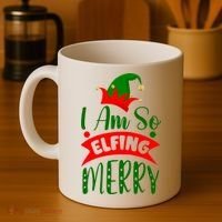 I Am So Elfing Merry Funny Christmas Elf Coffee Mug thumb 4