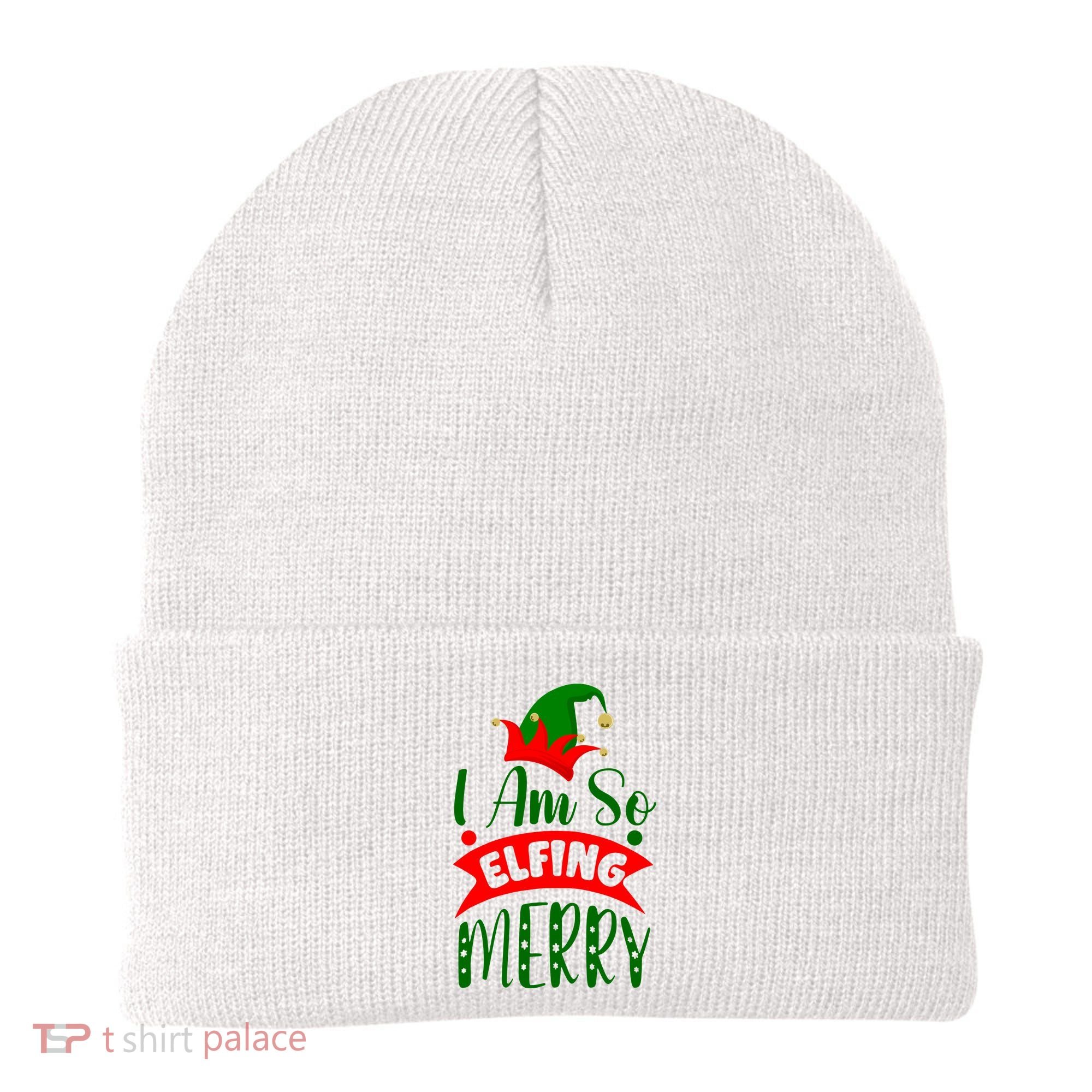 I Am So Elfing Merry Funny Christmas Elf Beanie