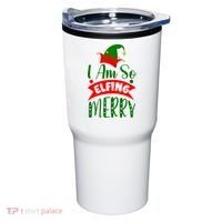 I Am So Elfing Merry Funny Christmas Elf Tumbler thumb 0