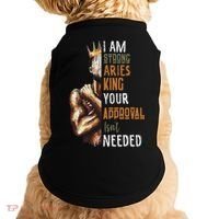 I Am Strong Aries King Crown Zodiac Horoscope Gift Doggie Tank thumb 0