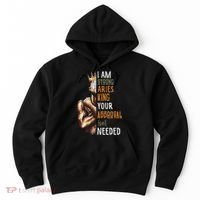 I Am Strong Aries King Crown Zodiac Horoscope Gift Hoodie thumb 0