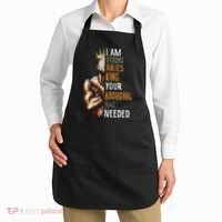 I Am Strong Aries King Crown Zodiac Horoscope Gift Apron thumb 2