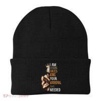 I Am Strong Aries King Crown Zodiac Horoscope Gift Beanie thumb 0