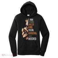 I Am Strong Aries King Crown Zodiac Horoscope Gift Women's Hoodie thumb 0