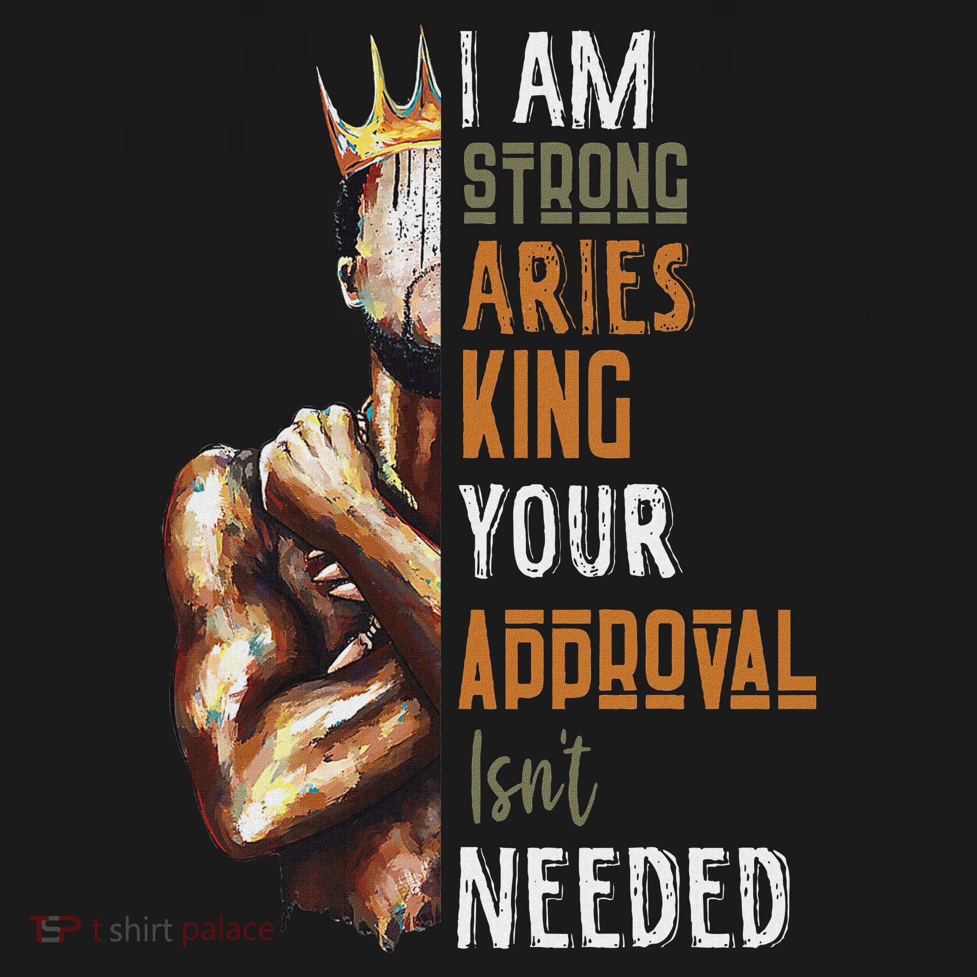 I Am Strong Aries King Crown Zodiac Horoscope Gift Women's Hoodie