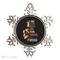 I Am Strong Aries King Crown Zodiac Horoscope Gift Ornament thumb 0