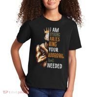I Am Strong Aries King Crown Zodiac Horoscope Gift Kids T-Shirt thumb 2