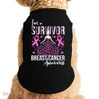 I'm A Survivor Breast Cancer Awareness Doggie Tank thumb 0