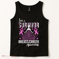 I'm A Survivor Breast Cancer Awareness Tank Top thumb 2