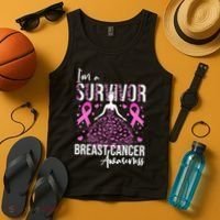 I'm A Survivor Breast Cancer Awareness Tank Top thumb 4