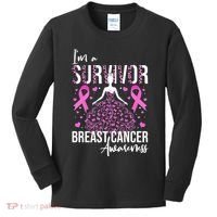 I'm A Survivor Breast Cancer Awareness Kids Long Sleeve Shirt thumb 0