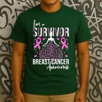 I'm A Survivor Breast Cancer Awareness T-Shirt thumb 3
