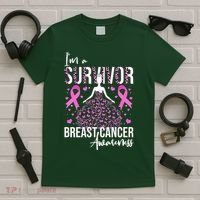 I'm A Survivor Breast Cancer Awareness T-Shirt thumb 5