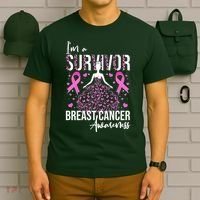 I'm A Survivor Breast Cancer Awareness T-Shirt thumb 6