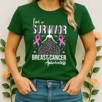 I'm A Survivor Breast Cancer Awareness Women's T-Shirt thumb 2