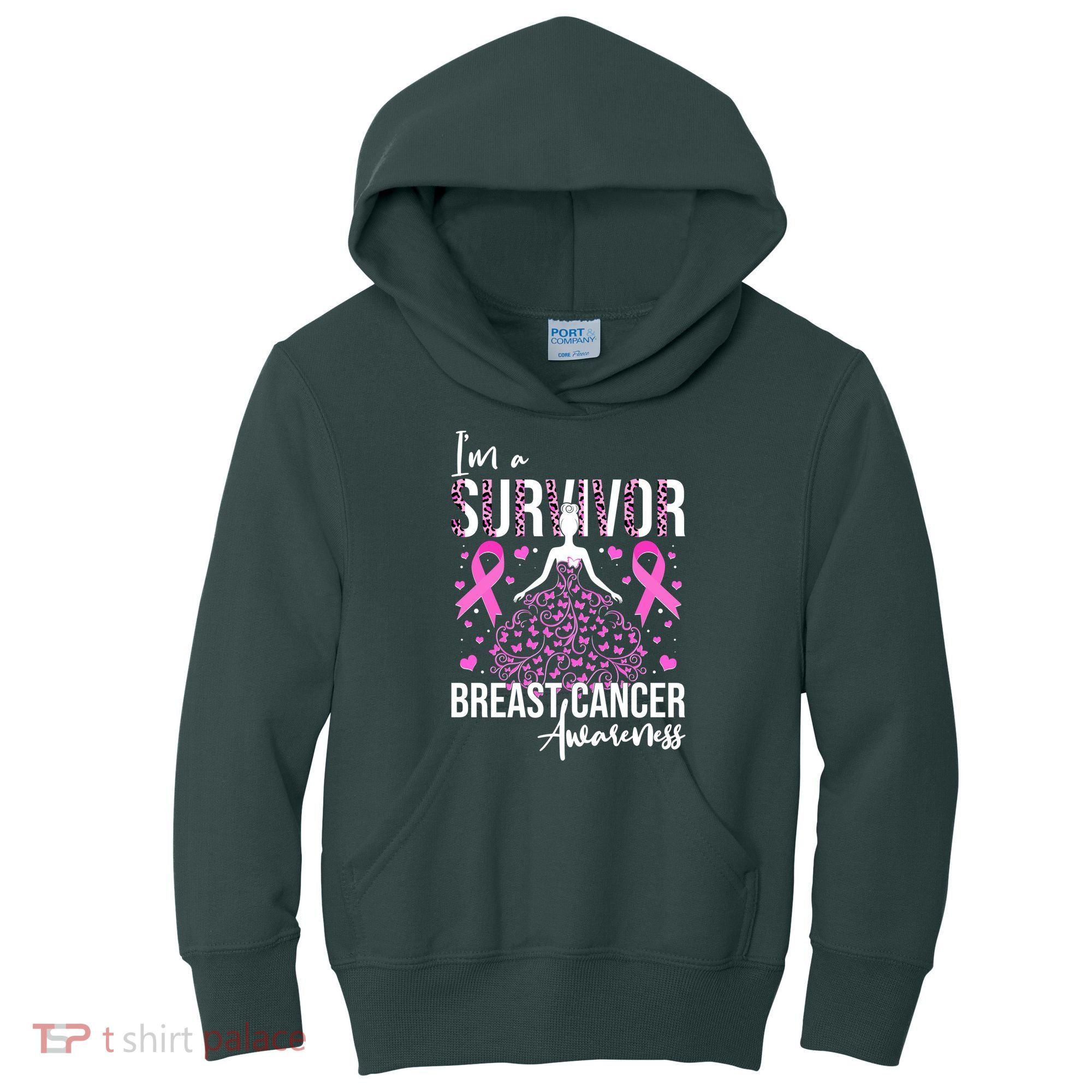 I'm A Survivor Breast Cancer Awareness Kids Hoodie