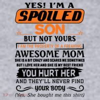 I'm A Spoiled Son Of A Freaking Awesome Mom Great Gift Women's Sweatshirt thumb 2