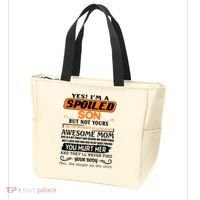 I'm A Spoiled Son Of A Freaking Awesome Mom Great Gift Tote Bag thumb 3