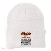 I'm A Spoiled Son Of A Freaking Awesome Mom Great Gift Beanie thumb 0