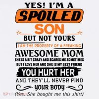 I'm A Spoiled Son Of A Freaking Awesome Mom Great Gift Women's Hoodie thumb 2
