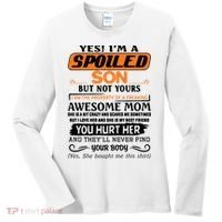 I'm A Spoiled Son Of A Freaking Awesome Mom Great Gift Women's Long Sleeve Shirt thumb 0