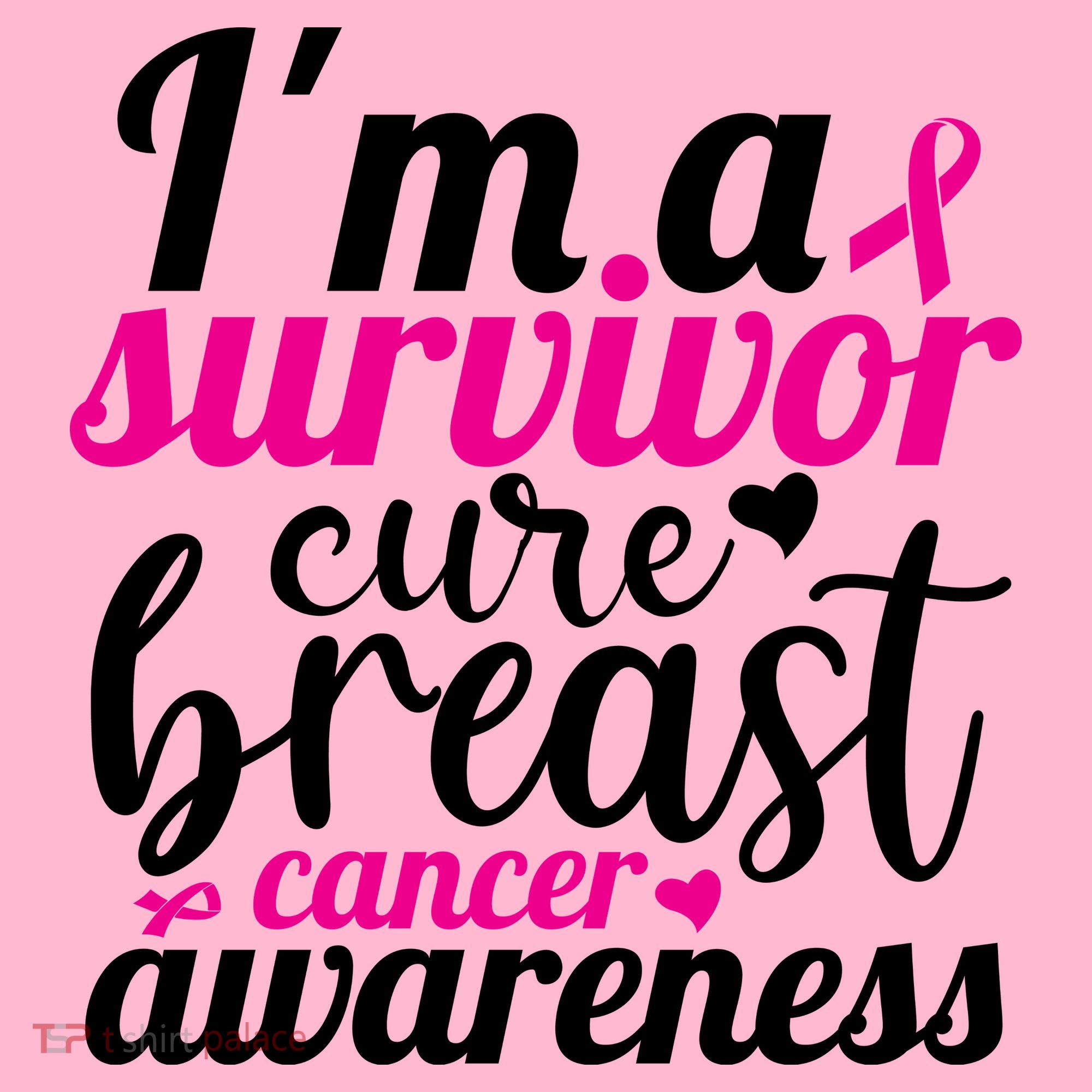 I'm A Survivor Cure Breast Cancer Awareness Coaster