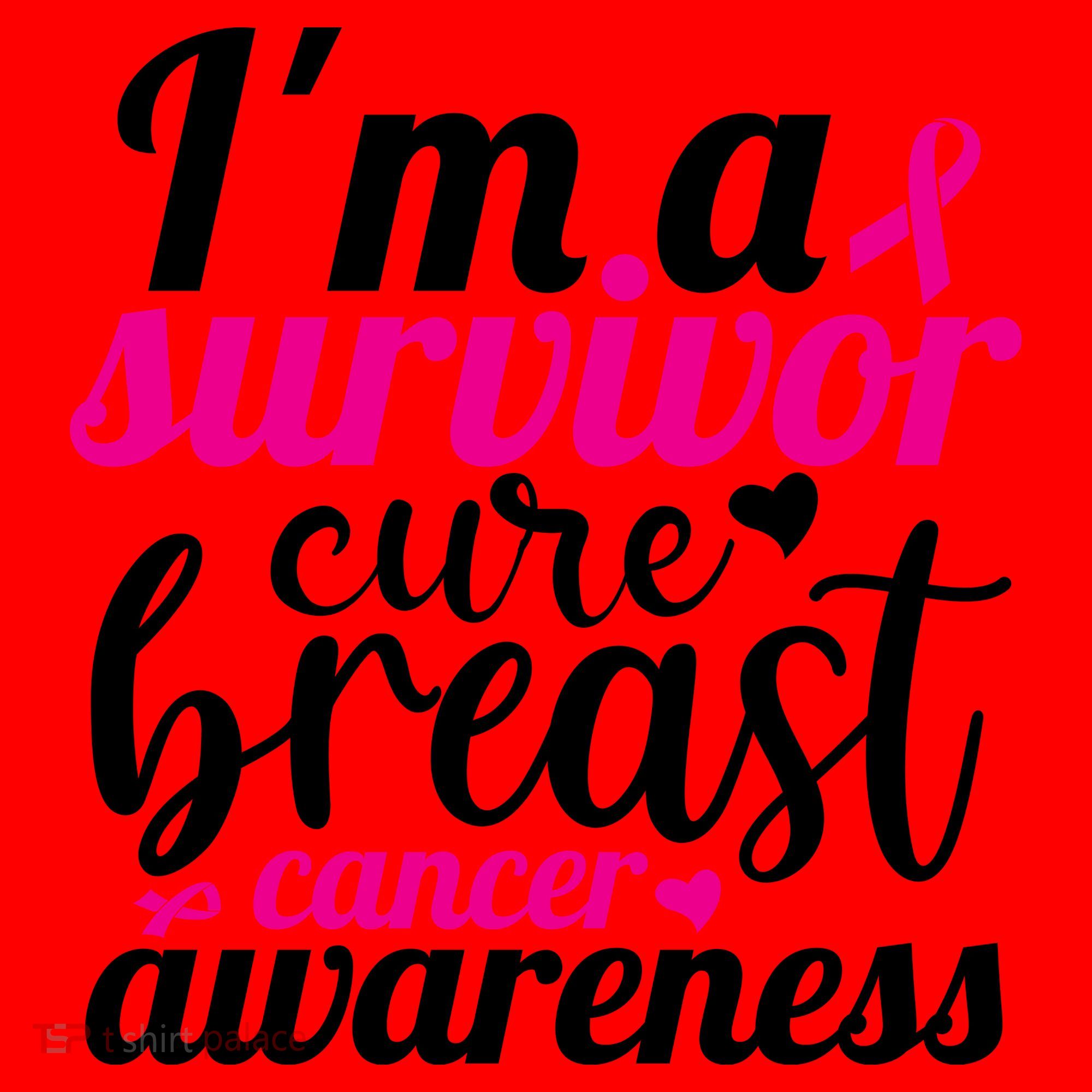 I'm A Survivor Cure Breast Cancer Awareness Santa Hat