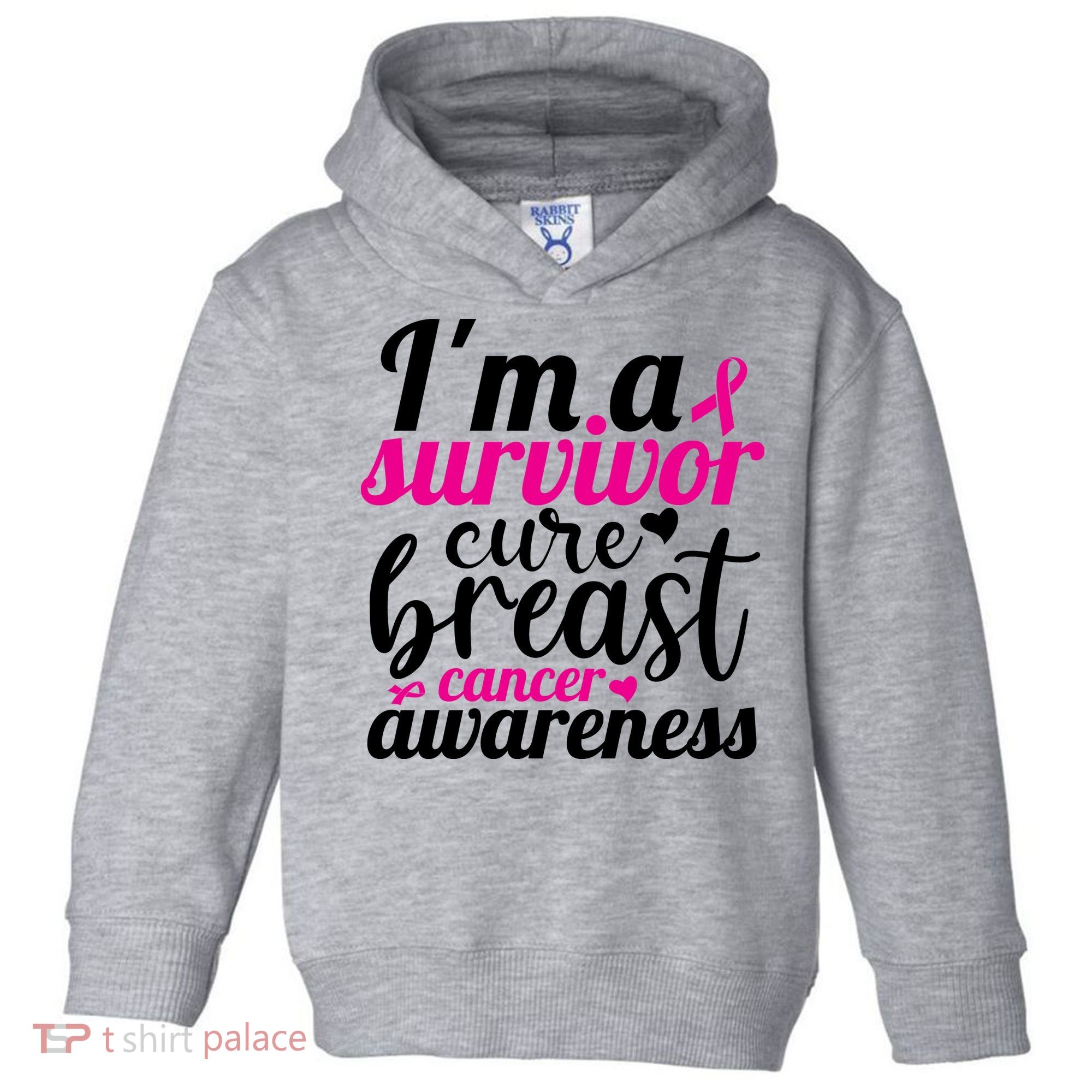 I'm A Survivor Cure Breast Cancer Awareness Toddler Hoodie